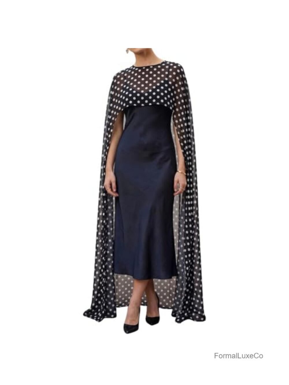 Sheer Chiffon Cape Shawl for Evening Dresses Wedding Guest Formal Party